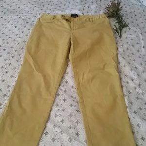 Mustard yellow Gap skinny chinos