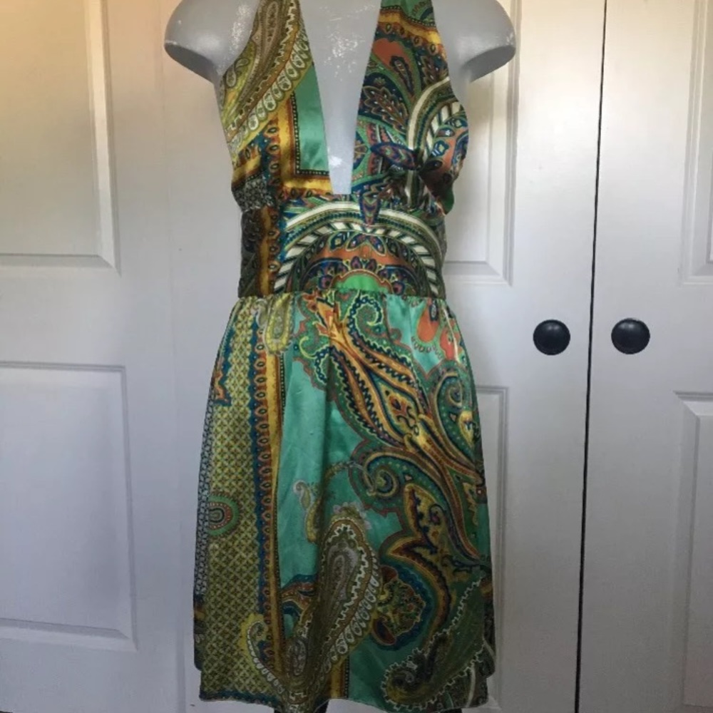 Bebe silk dress XS