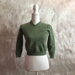 Calvin Klein Green Crop Shirt