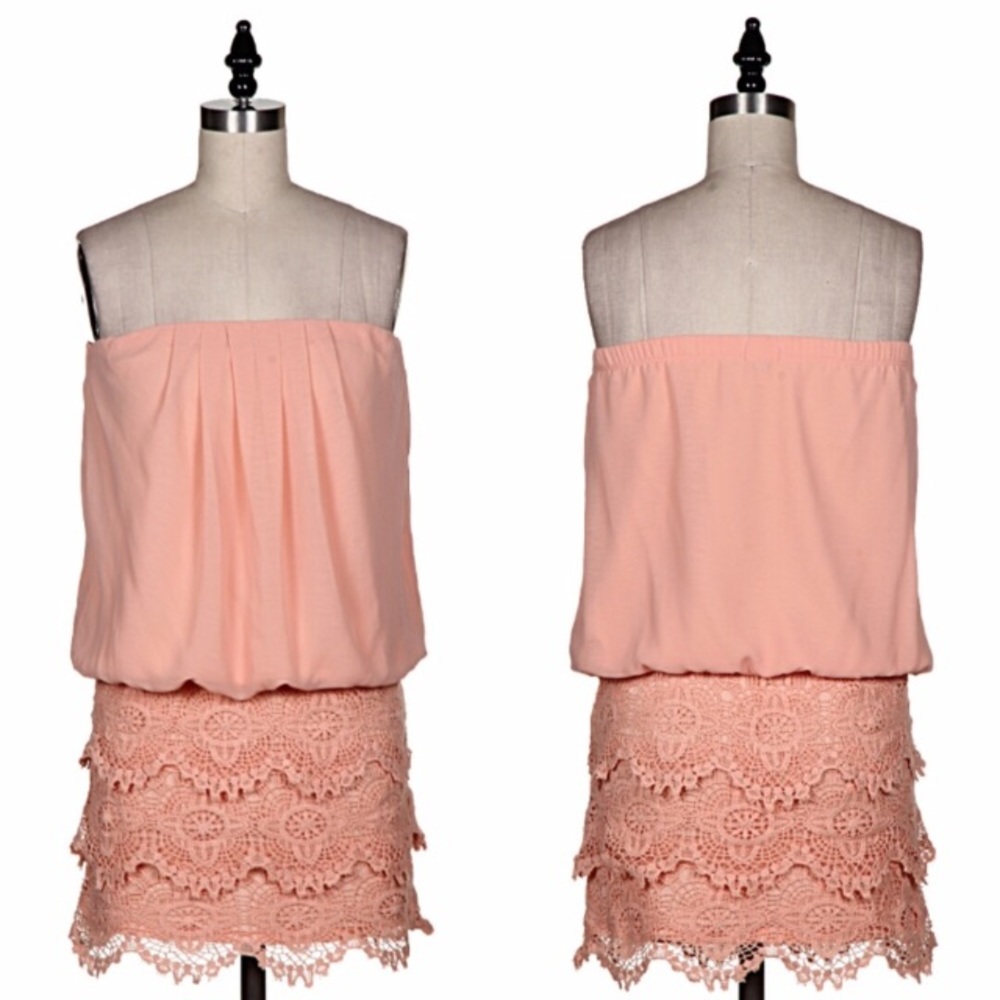 💐NWT Cold Shoulder Crochet Dress! - Picture 4 of 4