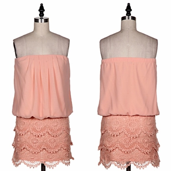 💐NWT Cold Shoulder Crochet Dress! - Picture 4 of 4