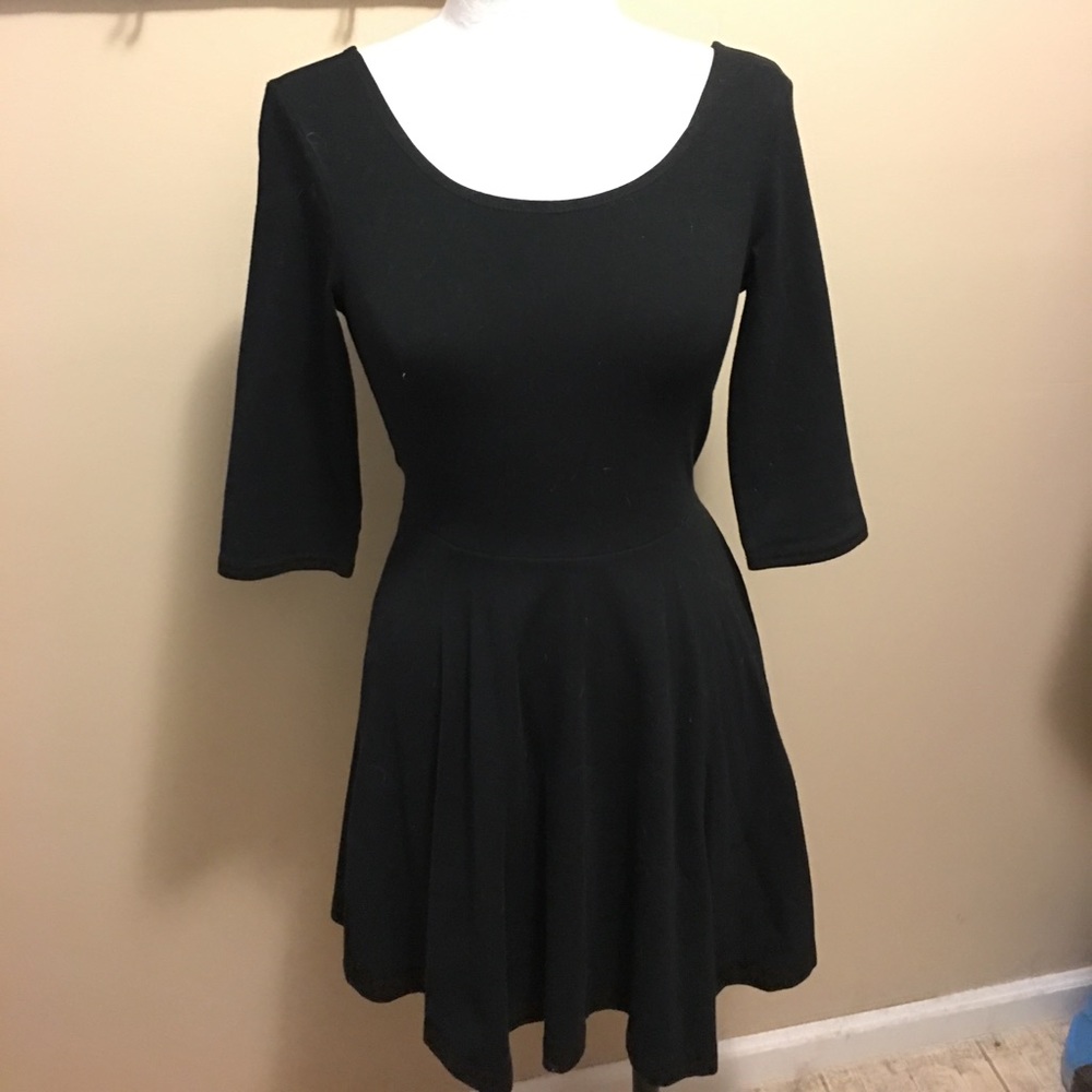 Black stretch dress from Express