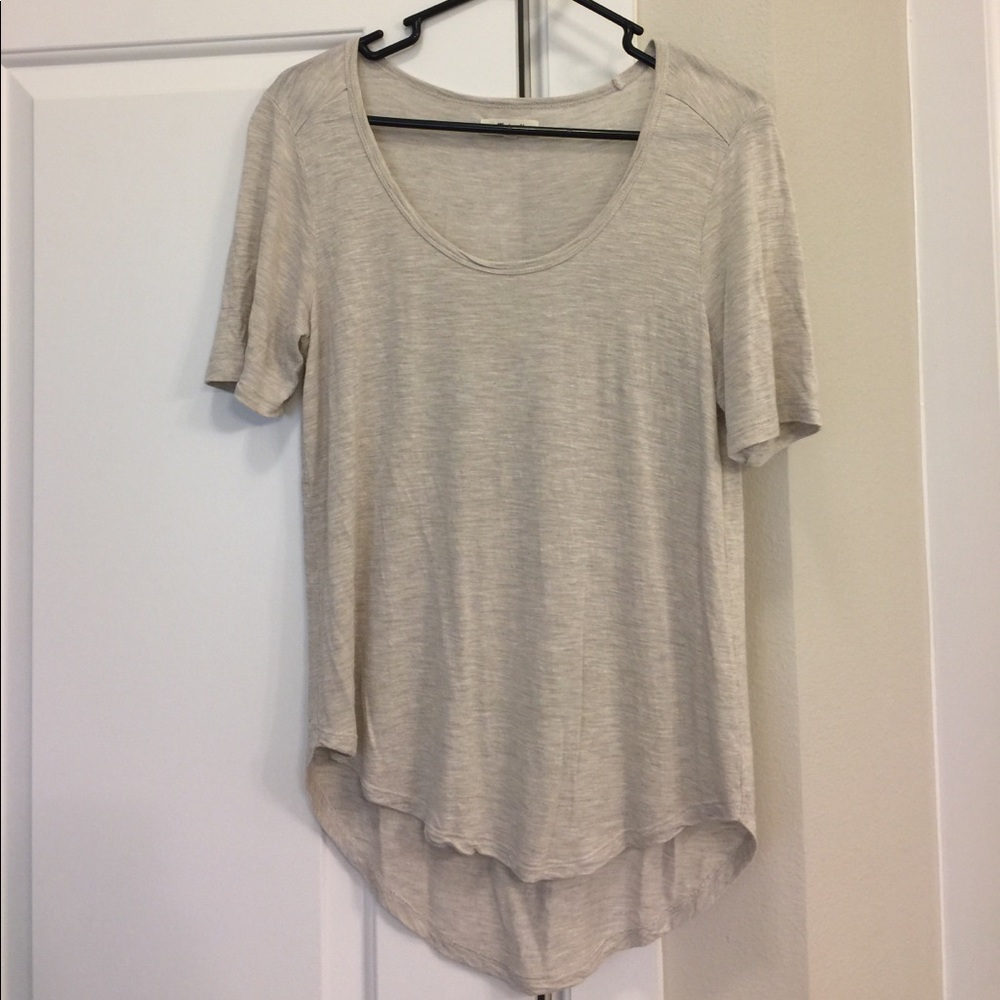 Madewell Anthem Scoop Elbow-Sleeve Tee size Small