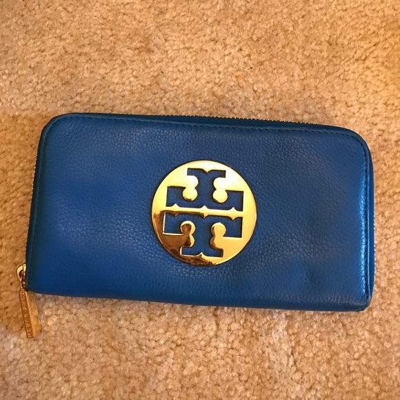 Tory Burch Handbags - Tory Burch blue wallet