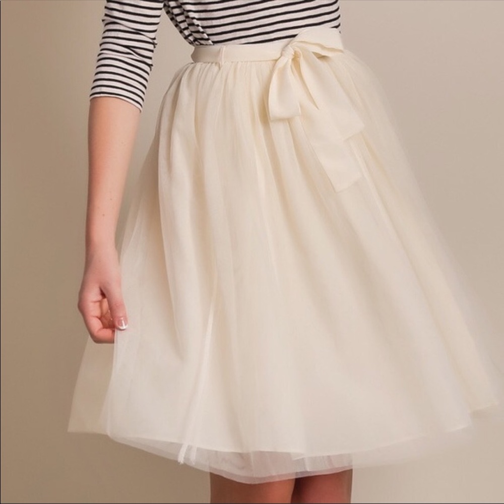 Cream colored ballerina skirt (tulle)