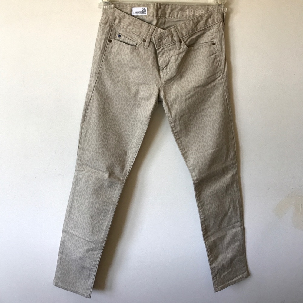 GAP Always Skinny Leopard Print Jeans
