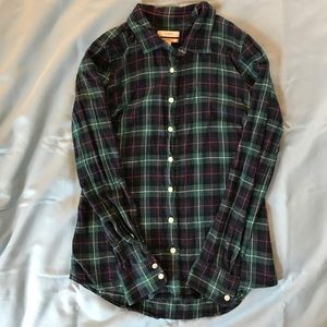 J. Crew perfect fit plaid button down