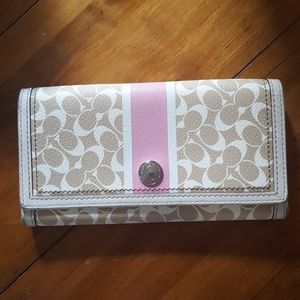 Coach trifold signature wallet