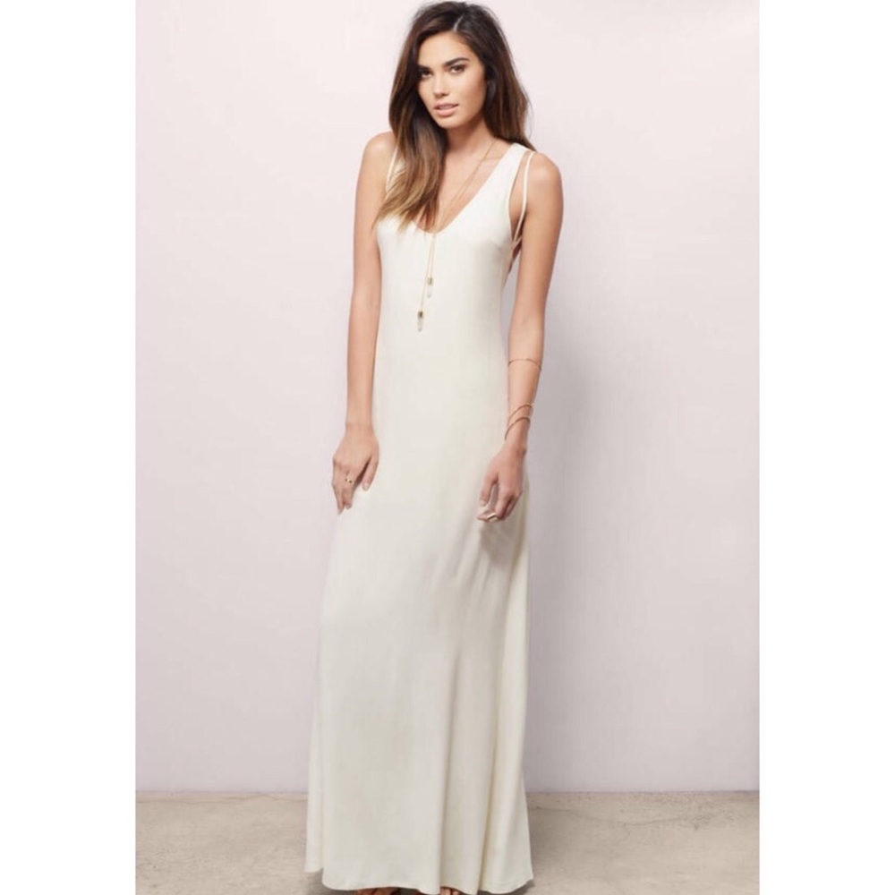 New ✨ Tobi All I Ever Need Cream Maxi Dress
