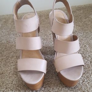 Tan Aldo Wedges