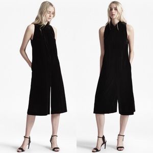 french connection velvet jumpsuit