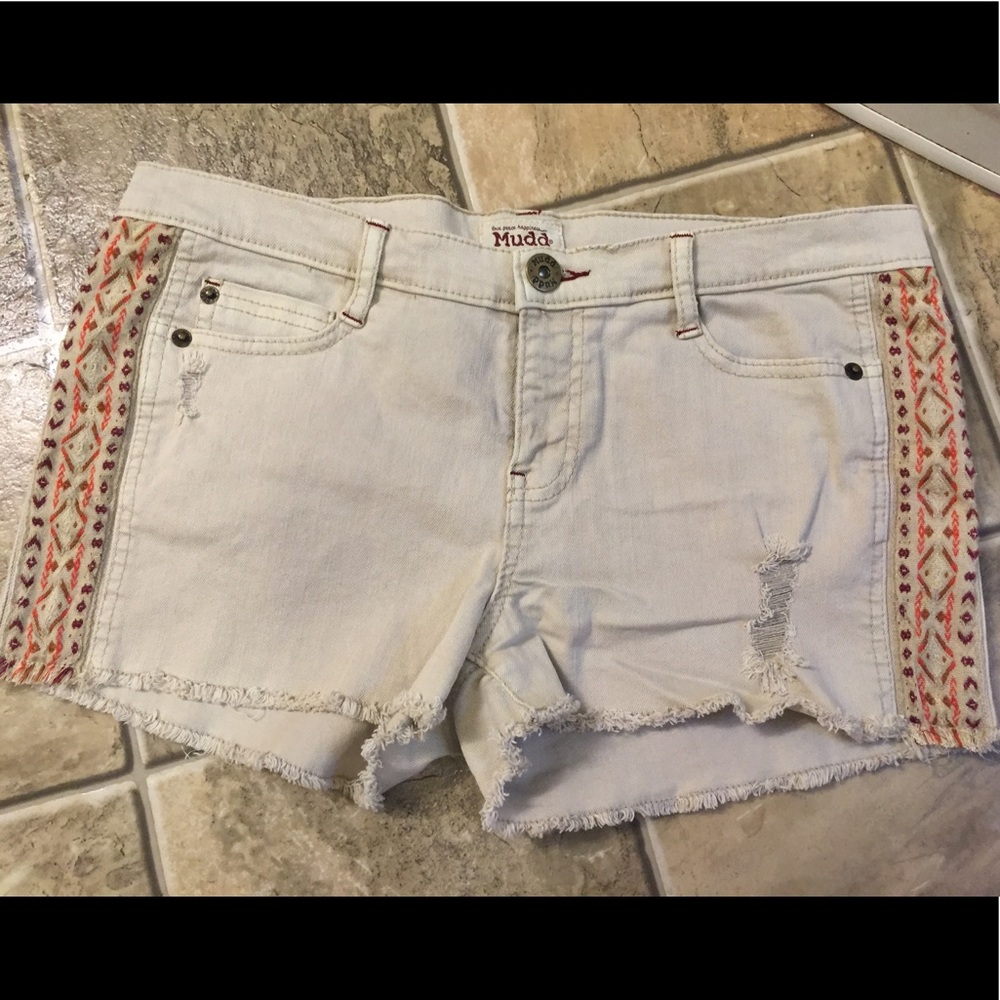 Cute Boho Khaki Cut Off Shorts💋