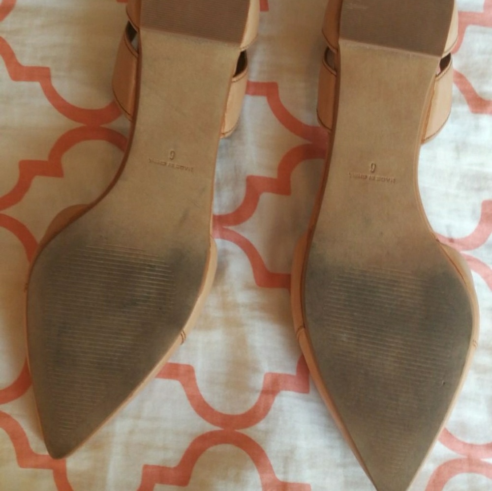 Madewell D'orsay Leather flats size 6