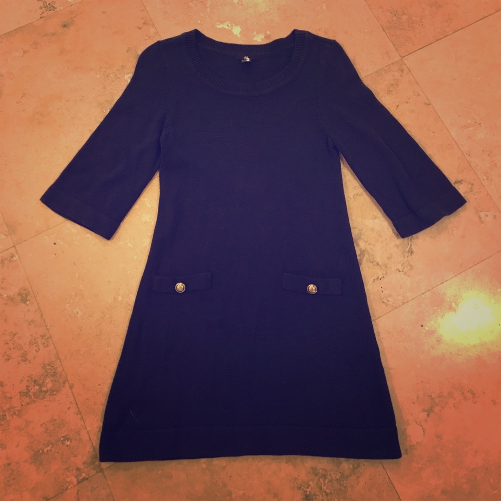 HM Navy Sweater Dress