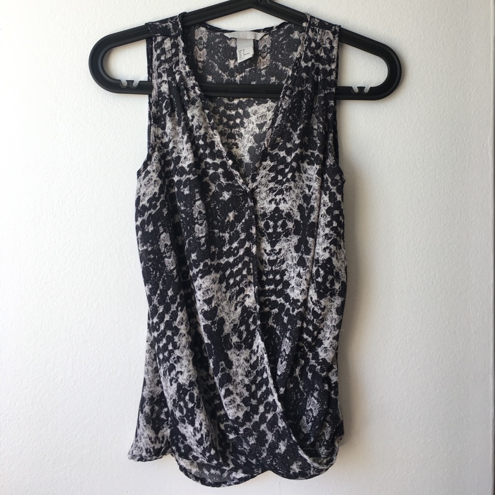H&M Animal Print Sleeveless Top
