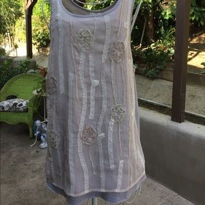 Blouse with front lace short sleeves