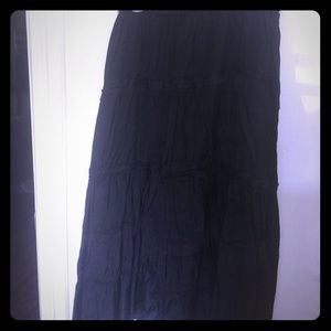 Black maxi with ruffles