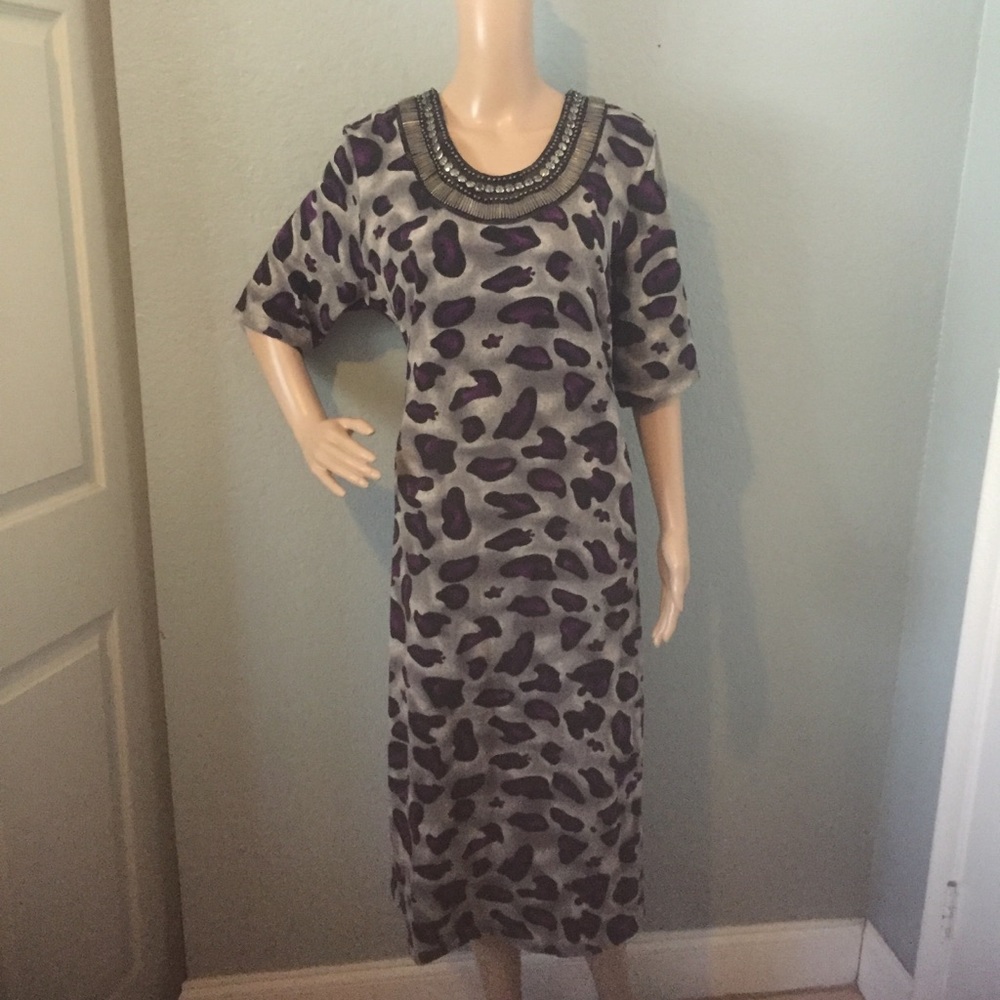 Sweater Dress Elegance by Milano Gray Maxi XL - Picture 5 of 8