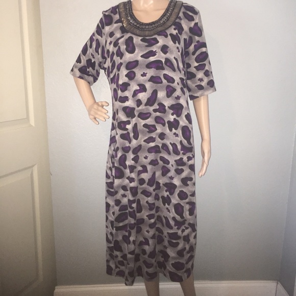 Sweater Dress Elegance by Milano Gray Maxi XL - Picture 7 of 8