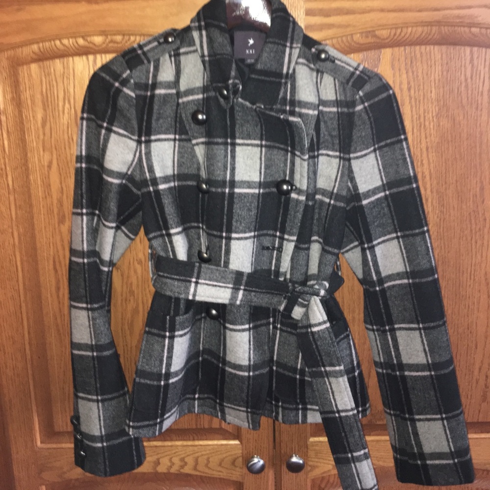 Flannel winter coat