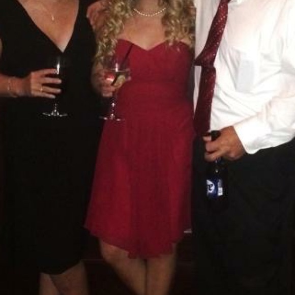 Red, Bill Levkoff, cocktail dress - Picture 2 of 7