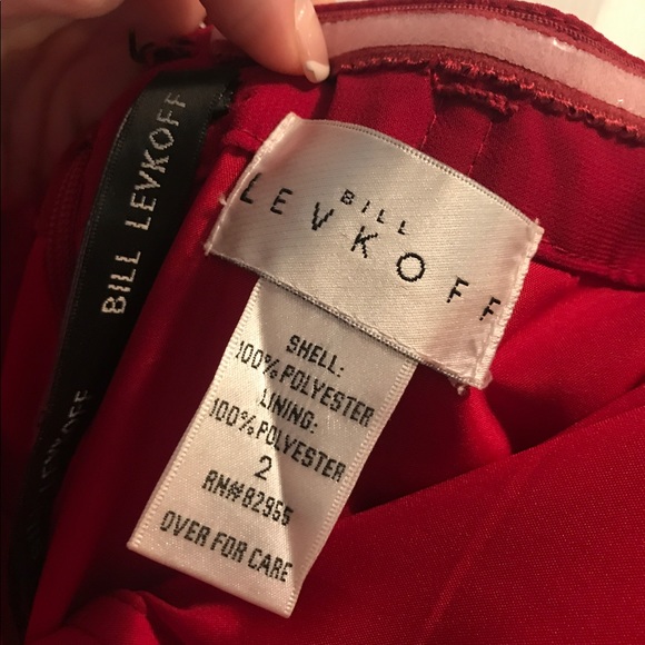 Red, Bill Levkoff, cocktail dress - Picture 3 of 7