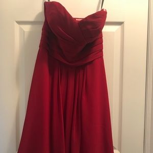 Red, Bill Levkoff, cocktail dress