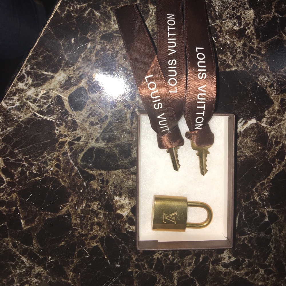 Authentic Louis Vuitton Lock and 2 Key Set