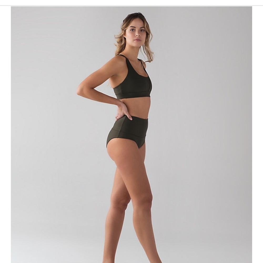 Lululemon Vitalize High Rise Swim Bottom Black