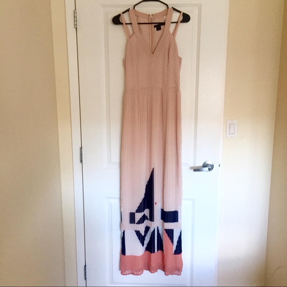 Beautiful Full length pale dusty rose dress