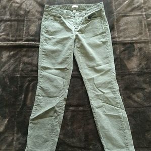 J Crew Stretch Corderoy Ankle Slim Pants Size 25