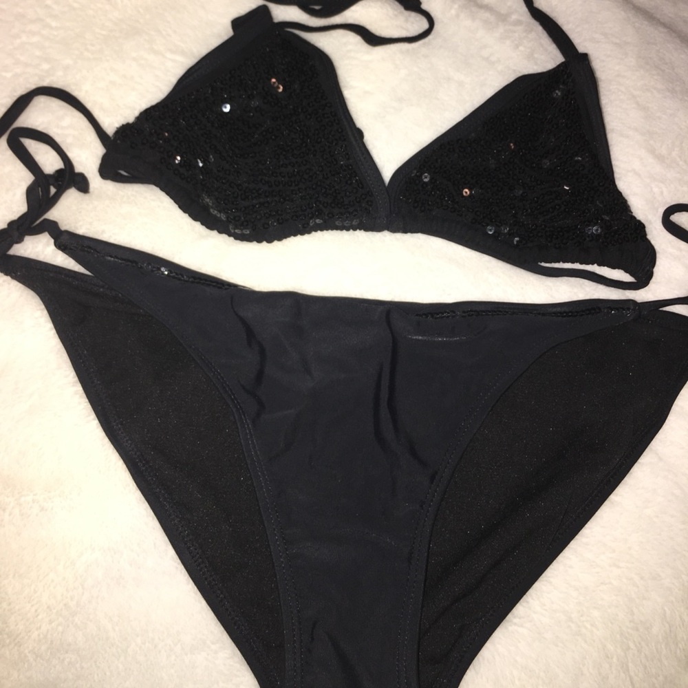 Black sparkly bathing suit