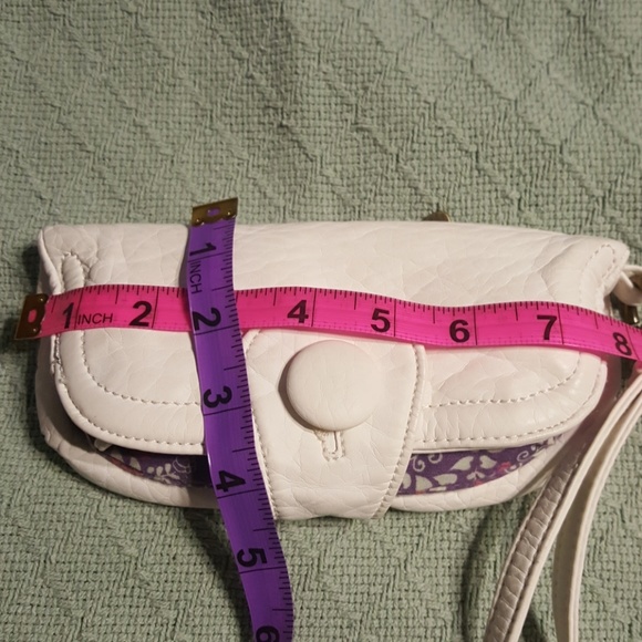 Nica awesome white purple wristlet button snap - Picture 2 of 8