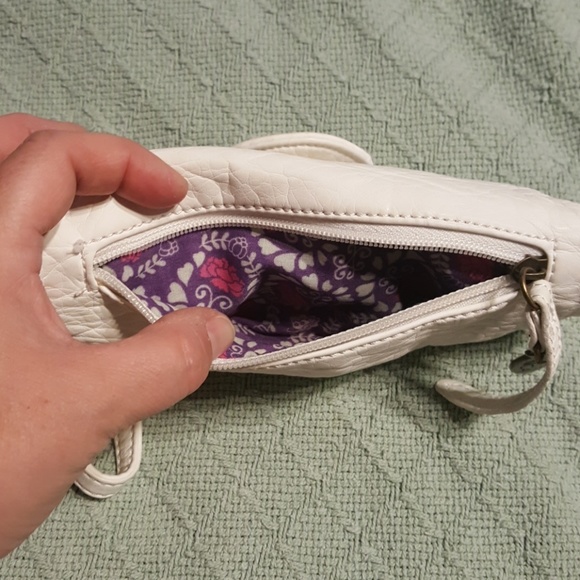 Nica awesome white purple wristlet button snap - Picture 7 of 8