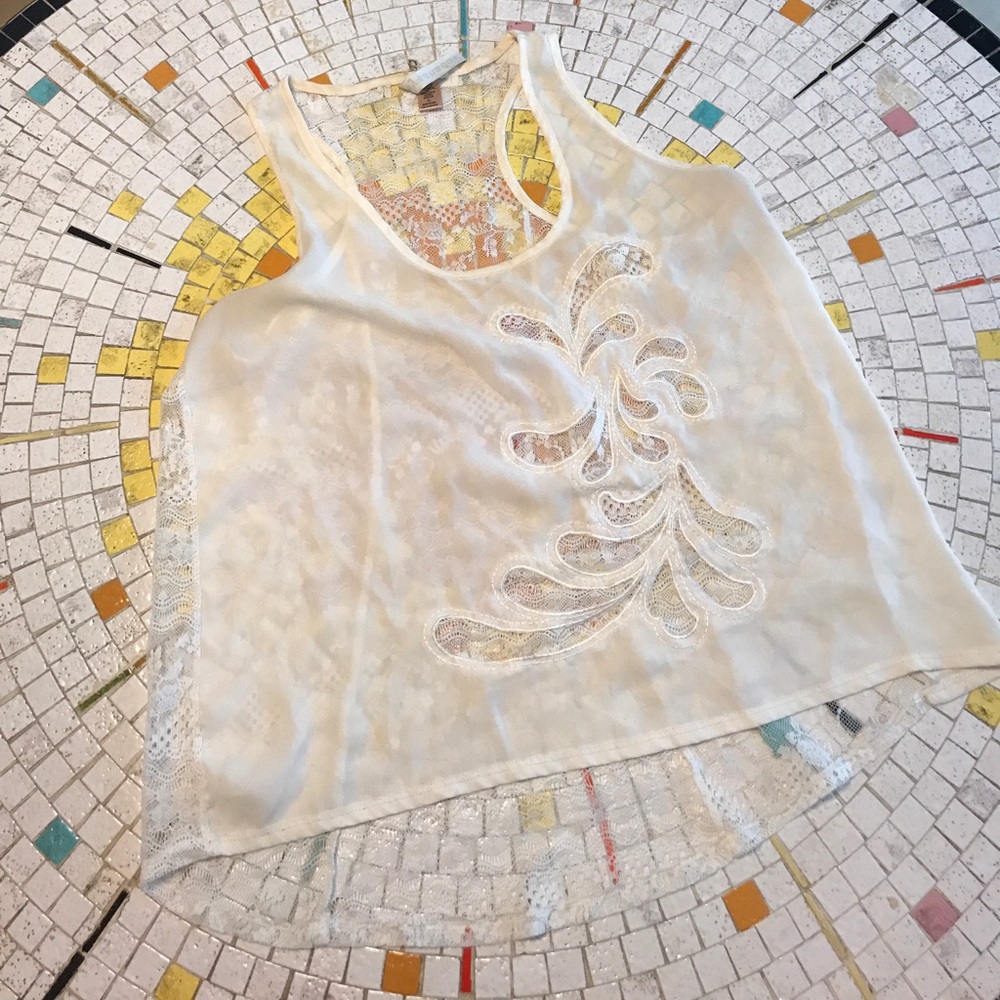 Sheer Lace Tank