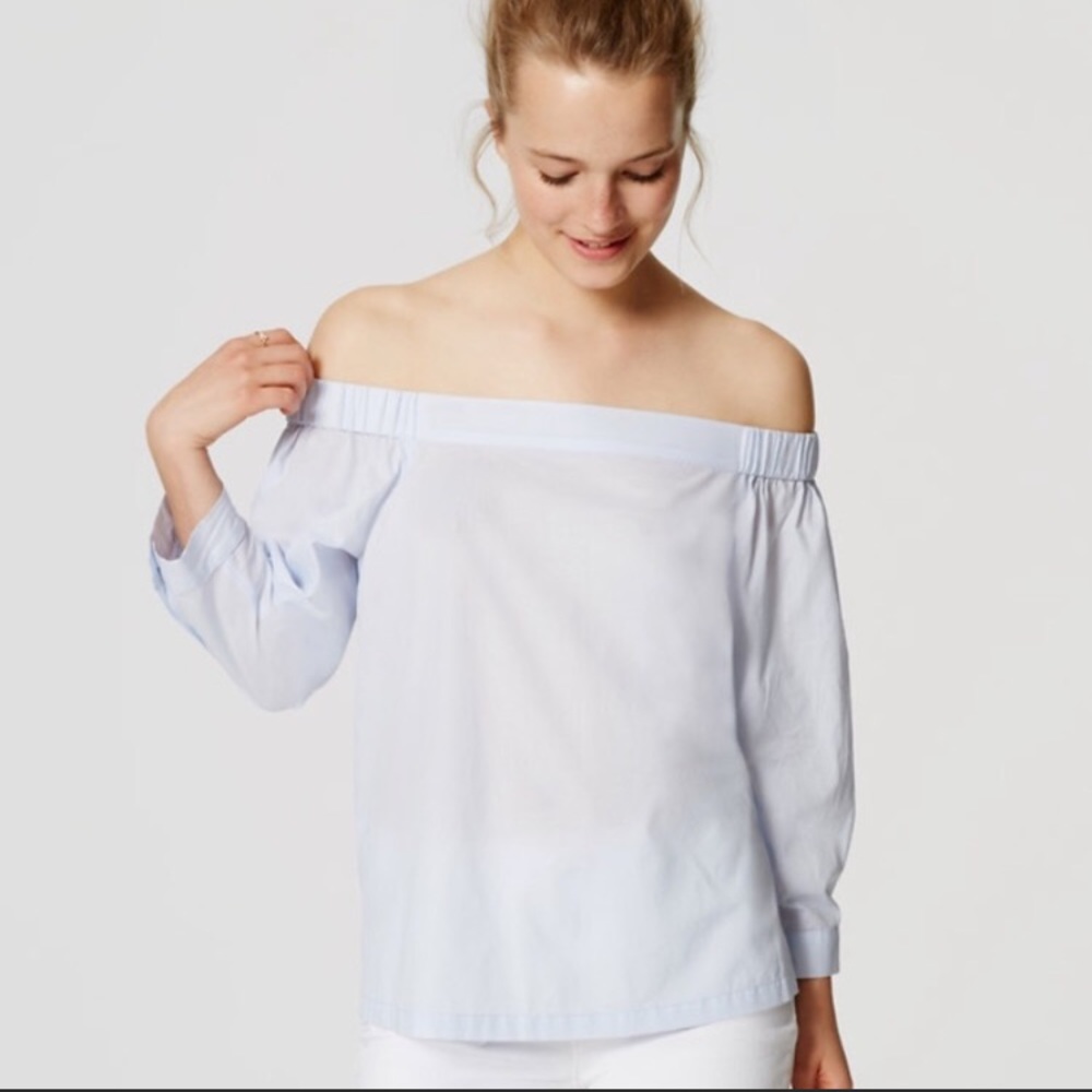 Loft off the shoulder top