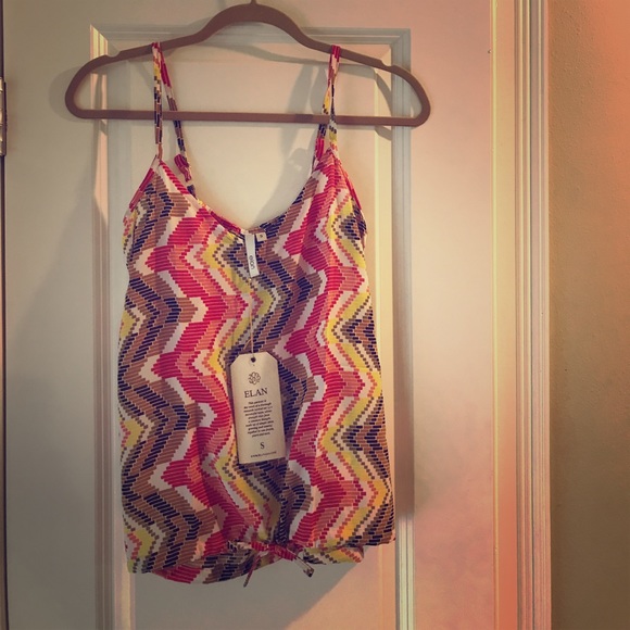 Elan Tie-Botton Tank Top - Picture 1 of 2