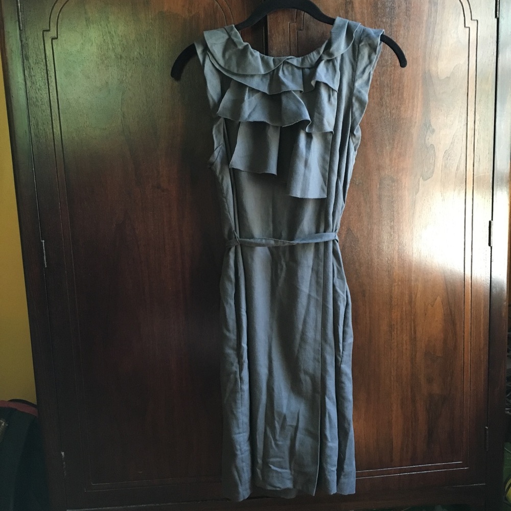Gap Ruffle Neck Dress