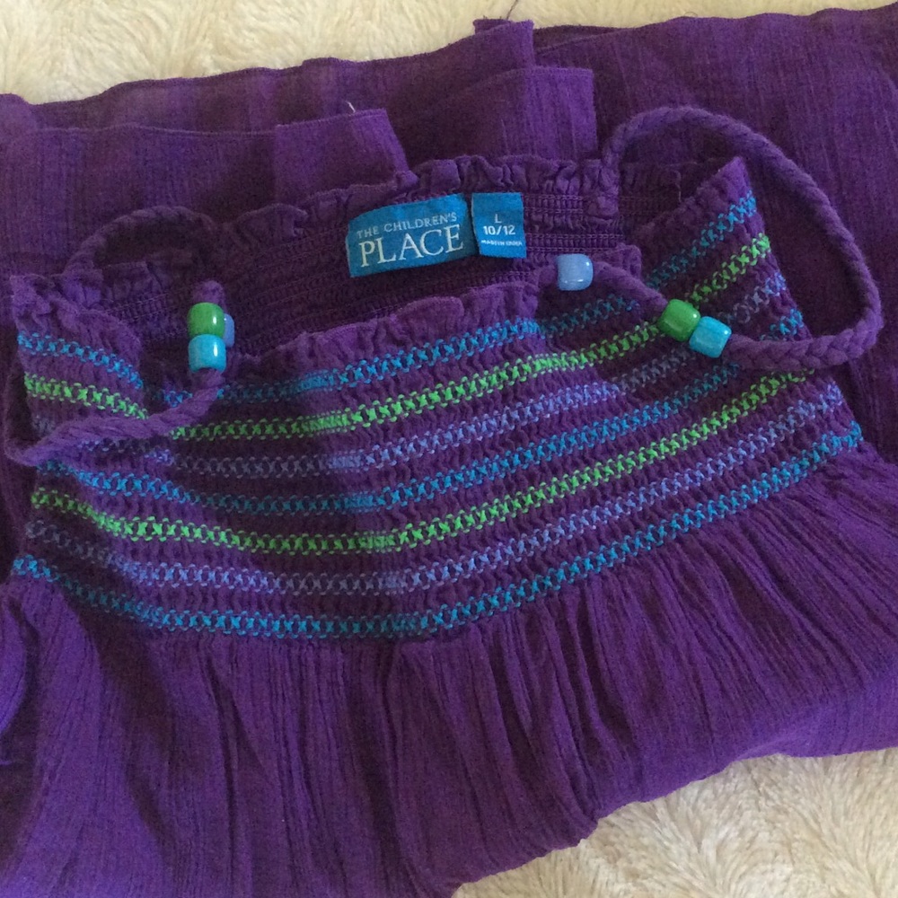 Cute! Girls Purple Tank Top