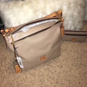 Dooney and Bourke Smooth Leather Hobo with Wallet