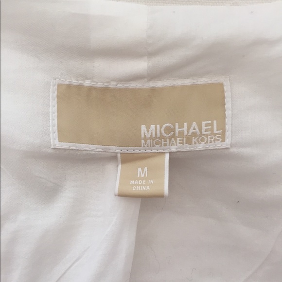 White Michael Kors jacket (NWOT) - Picture 3 of 7