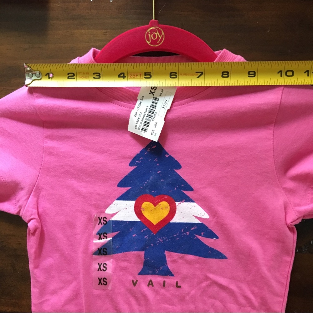 2 for $12 NWT Girls Vail Colorado Tee - Picture 3 of 5