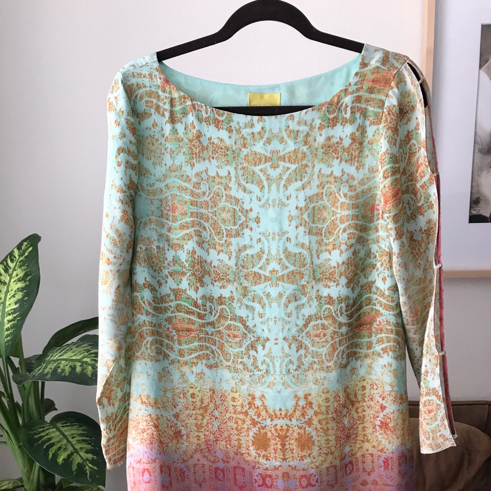 Anthropologie colorful dress - great for weddings!