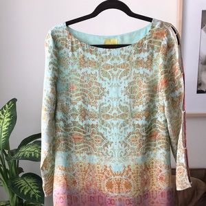 Anthropologie colorful dress - great for weddings!