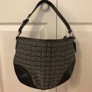 Coach Soho mini signature hobo purse.