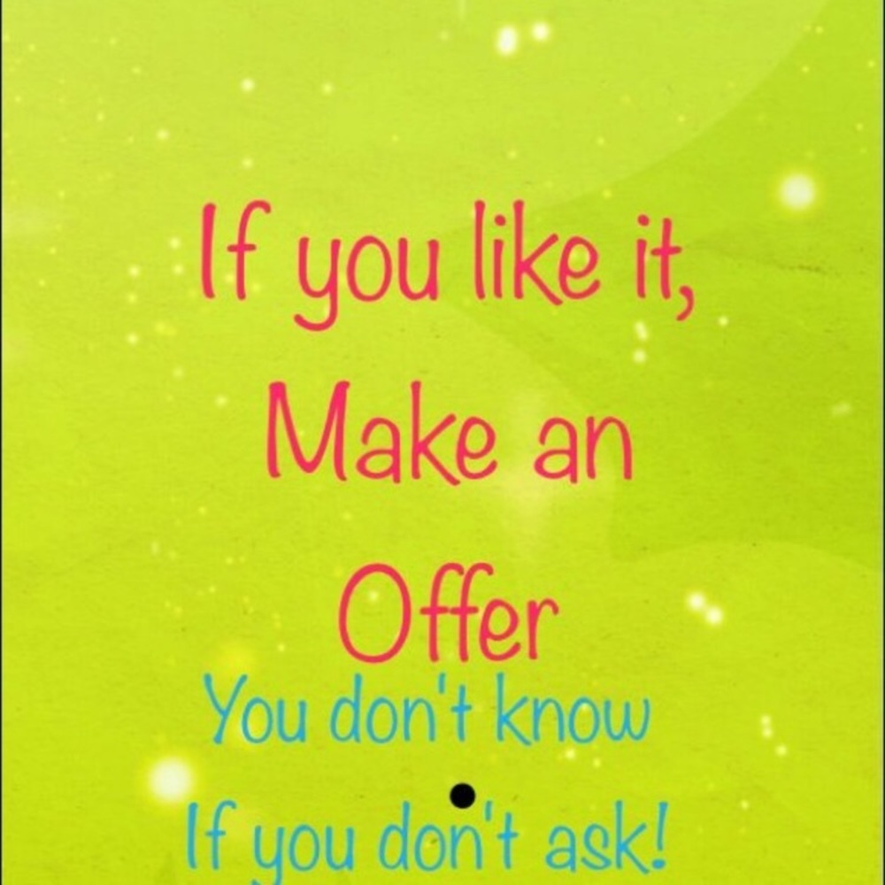Reasonable offer are considered