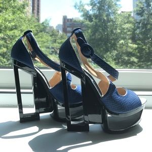 NEW Geometric Platform Heels