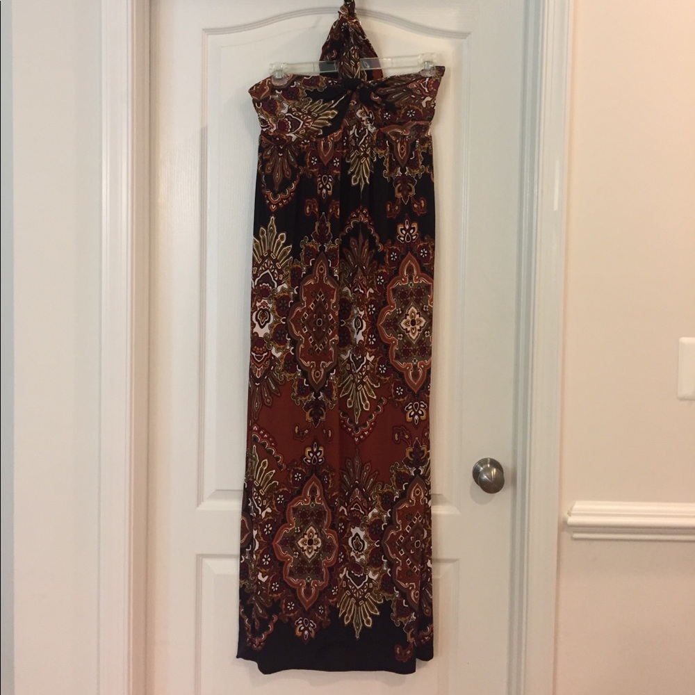 Tie-Up Long Maxi Dress