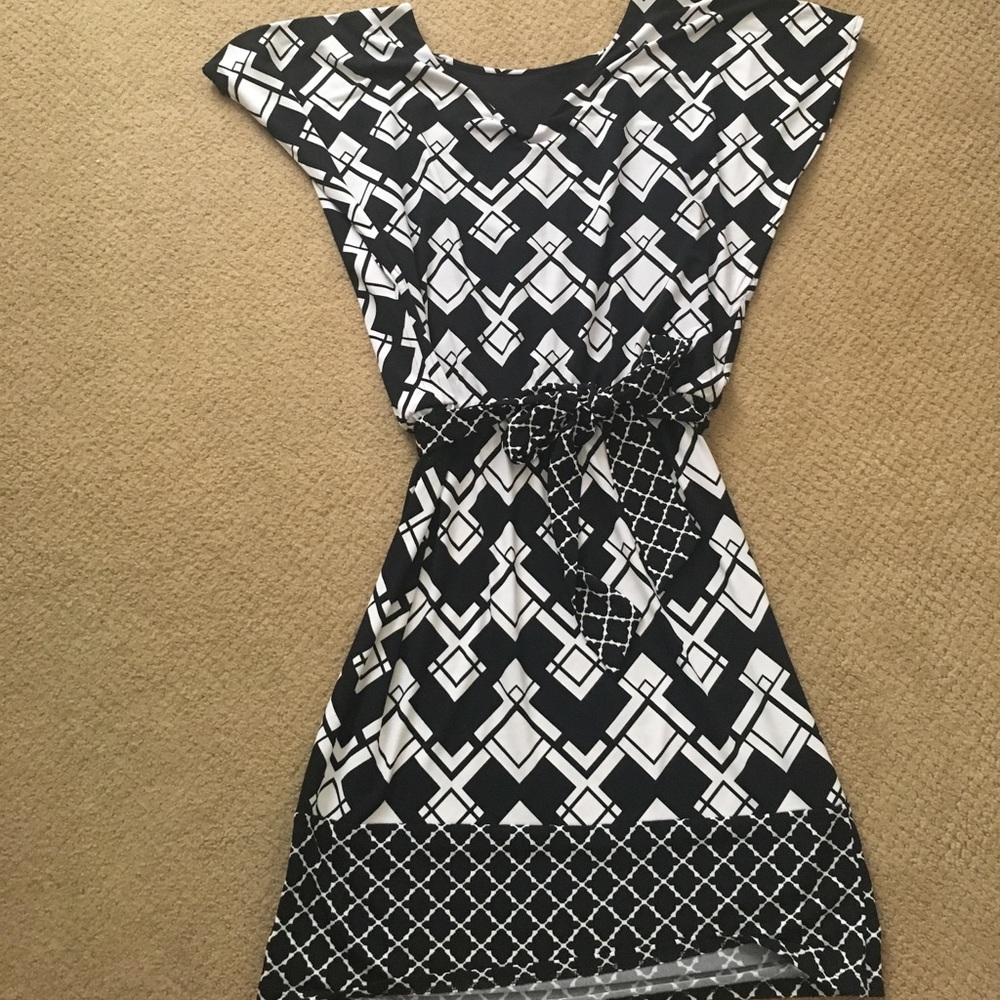 Black and white dress