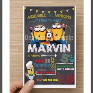 Custom invitations . I can create any theme